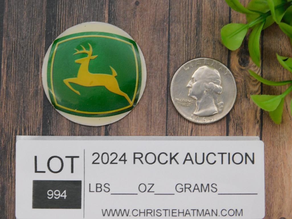 JOHN DEERE CABOCHON MEDALLION - 2