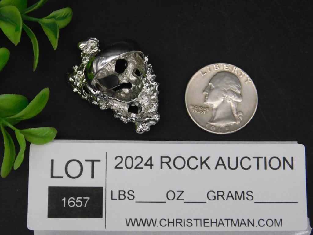 SILVER TONE RING - 3