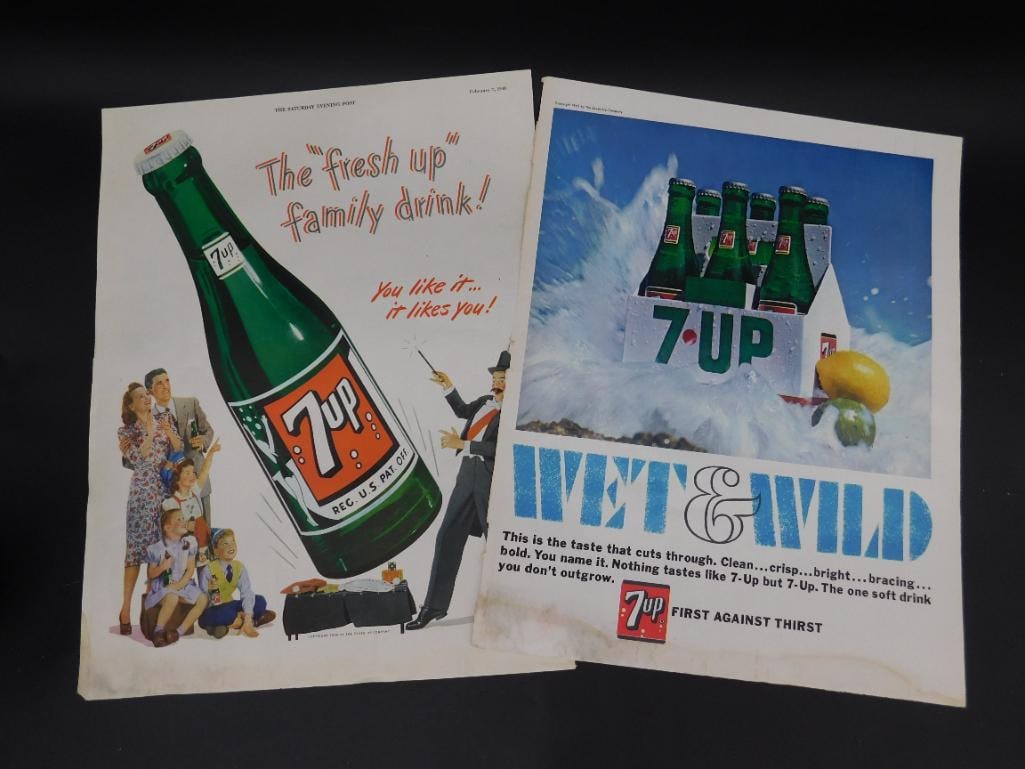 7-UP ADVERTISING INSERT VINTAGE ANTIQUE: 7-UP ADVERTISING INSERT VINTAGE ANTIQUE