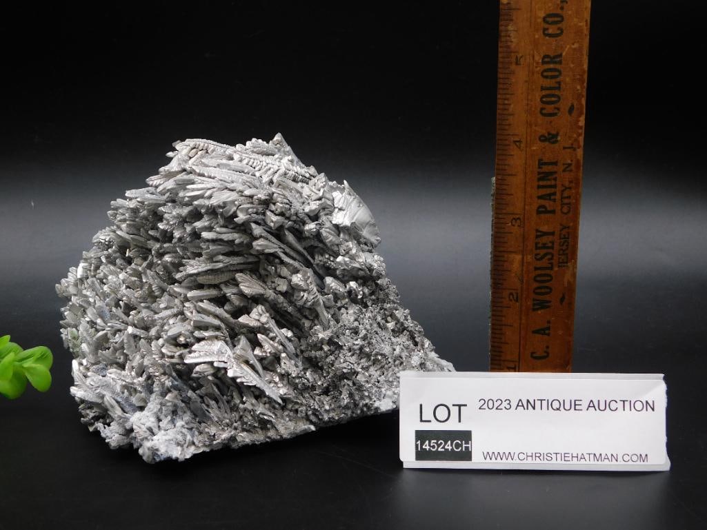 FEATHER PATTERN MAGNESIUM ROCK STONE LAPIDARY SPECIMEN - 4