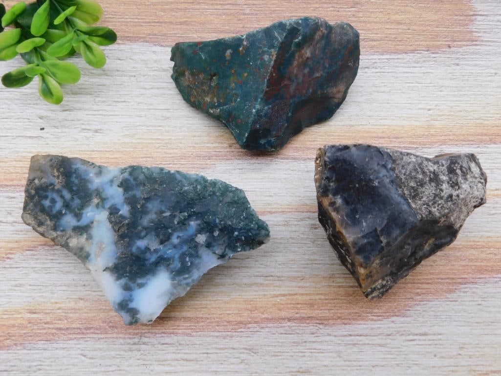 MIXED LOT ROCK STONE LAPIDARY SPECIMEN: MIXED LOT ROCK STONE LAPIDARY SPECIMEN