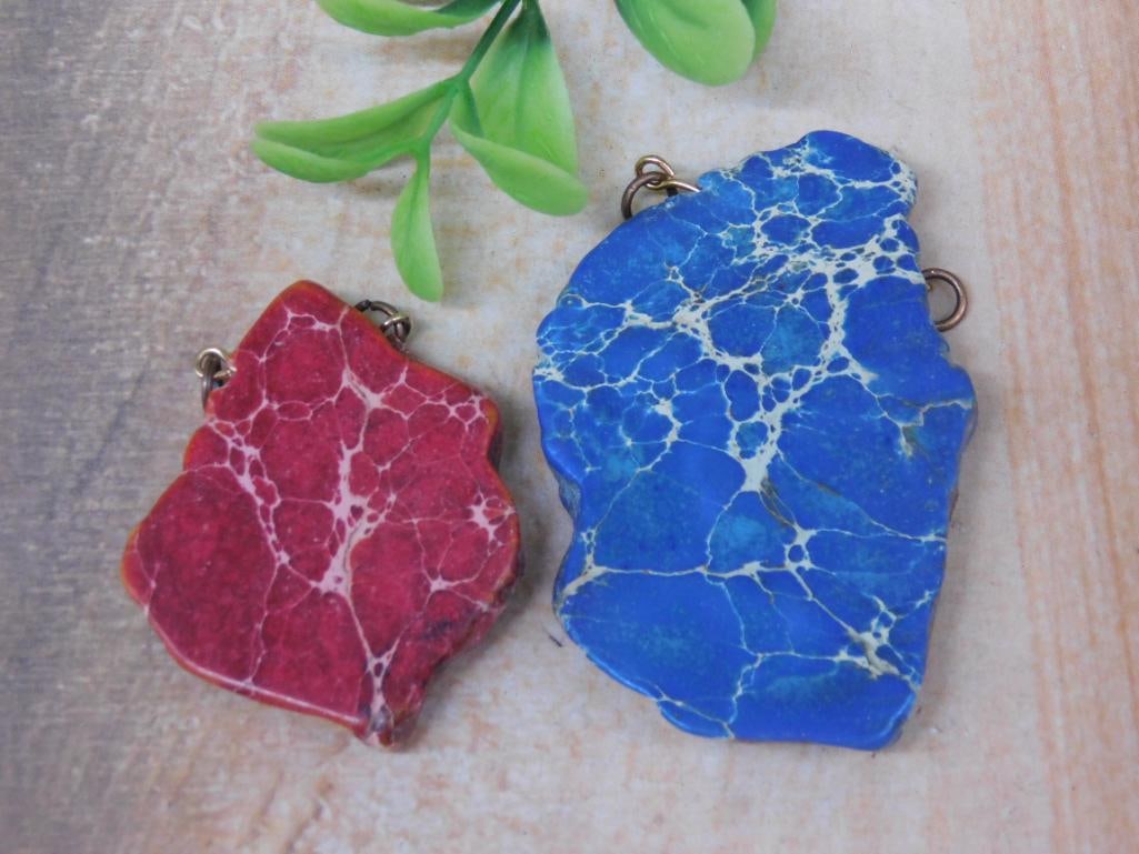 STONE PENDANTS ROCK STONE LAPIDARY SPECIMEN: STONE PENDANTS ROCK STONE LAPIDARY SPECIMEN