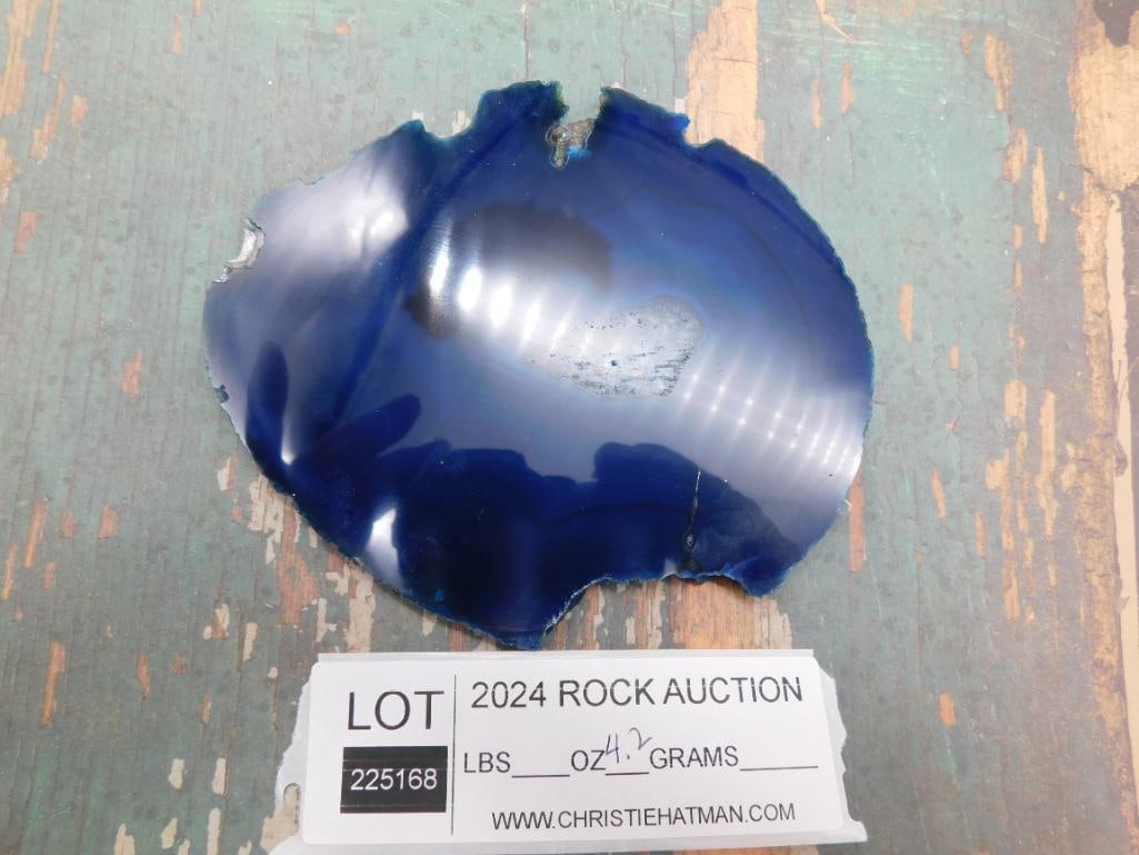 AGATE SLICE ROCK STONE LAPIDARY SPECIMEN - 3