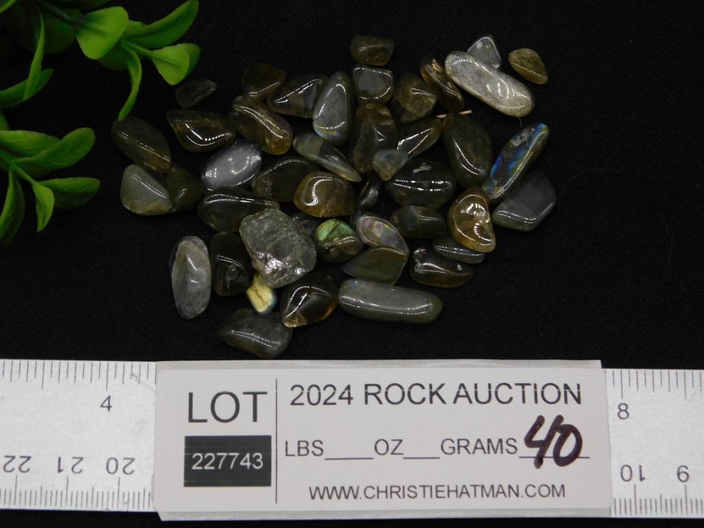 LABRADORITE ROCK STONE LAPIDARY SPECIMEN - 3