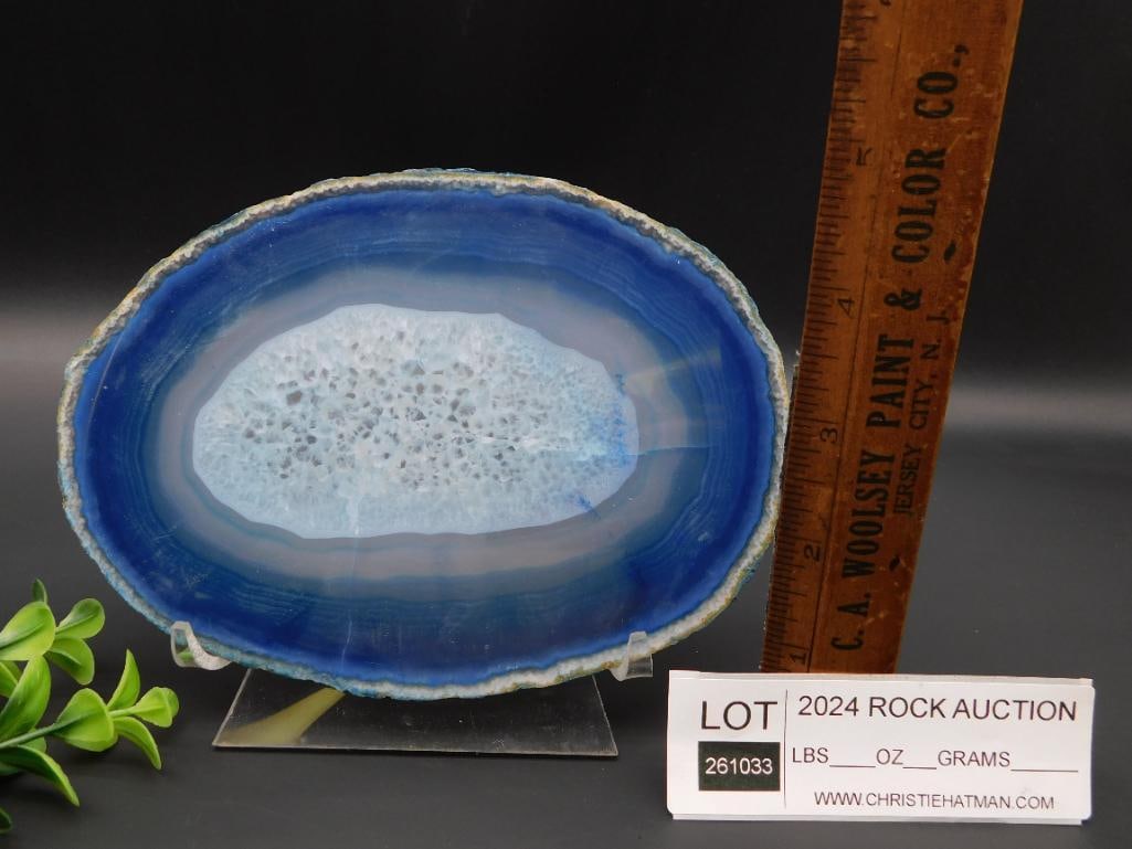 AGATE SLICE ROCK STONE LAPIDARY SPECIMEN - 2