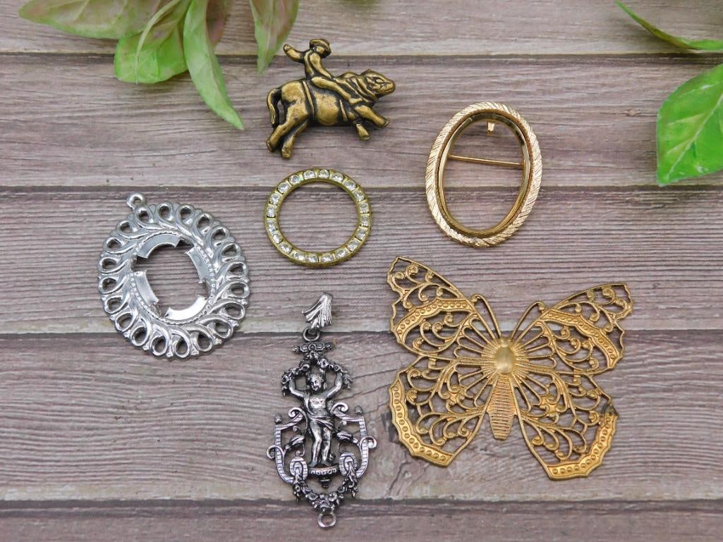 MIXED PENDANT LOT ROCK STONE LAPIDARY SPECIMEN: MIXED PENDANT LOT ROCK STONE LAPIDARY SPECIMEN