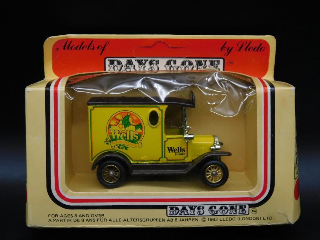 DAYS GONE WELLS DRINKS DIE CAST DELIVERY VAN IN ORIGINAL BOX: DAYS GONE WELLS DRINKS DIE CAST DELIVERY VAN IN ORIGINAL BOX