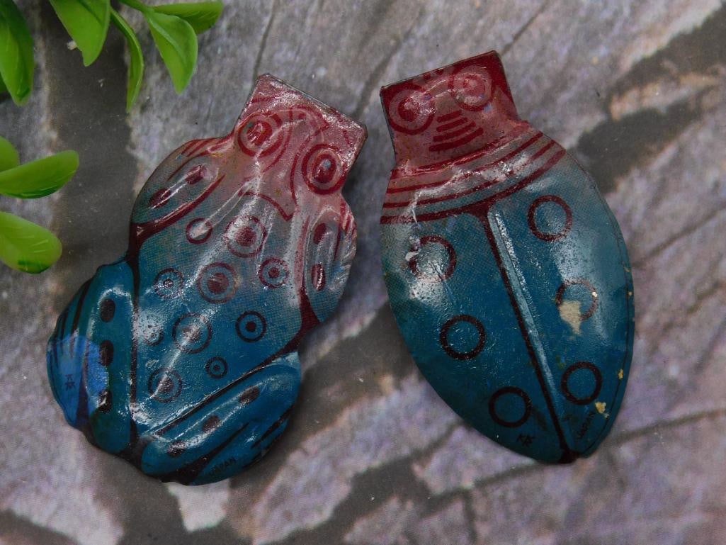 VINTAGE TIN TOYS JUMPING BUGS ANTIQUE TOYS: VINTAGE TIN TOYS JUMPING BUGS ANTIQUE TOYS