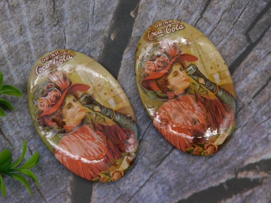 COCA-COLA ADVERTISING POCKET MIRRORS: COCA-COLA ADVERTISING POCKET MIRRORS
