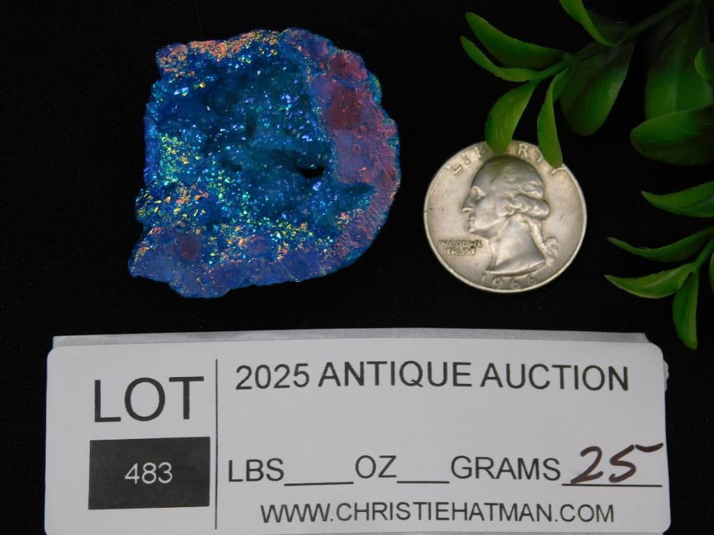 ALIEN EGG GEODE ROCK STONE LAPIDARY SPECIMEN - 2