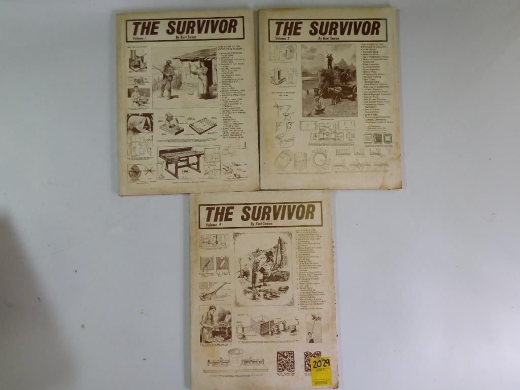 1976 THE SURVIVOR VOLUMES 1, 2, 4 VINTAGE ANTIQUE MAGAZINE EPHEMERA: 1976 THE SURVIVOR VOLUMES 1, 2, 4 VINTAGE ANTIQUE MAGAZINE EPHEMERA
