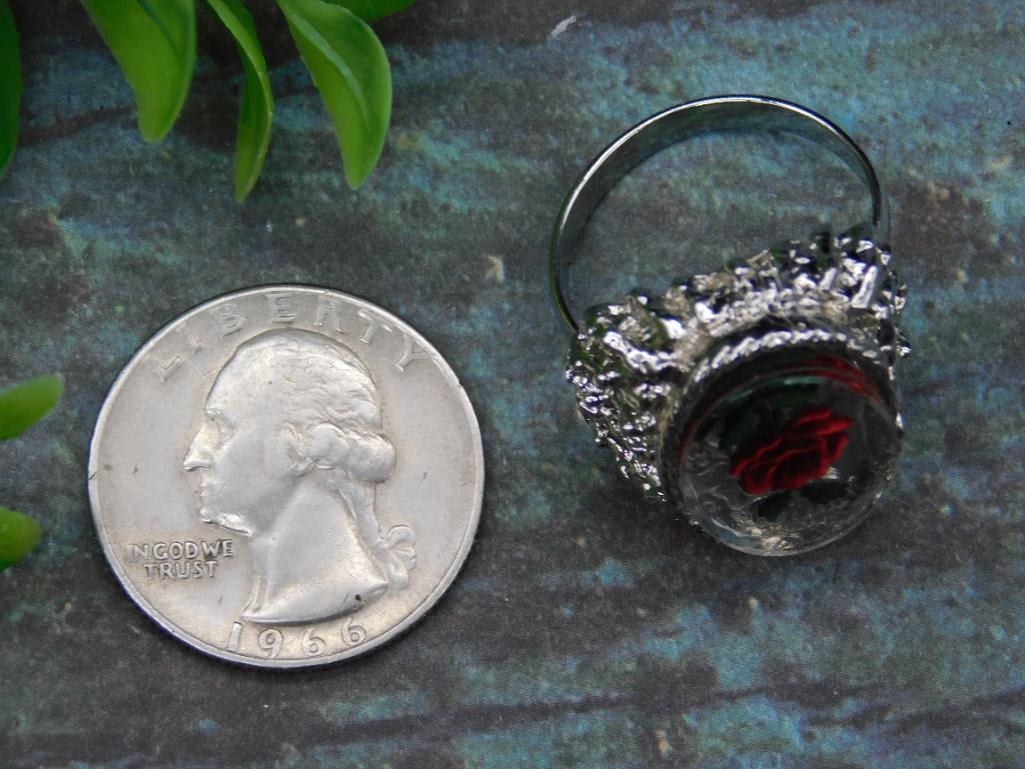 ROSE RING ROCK STONE LAPIDARY SPECIMEN - 3