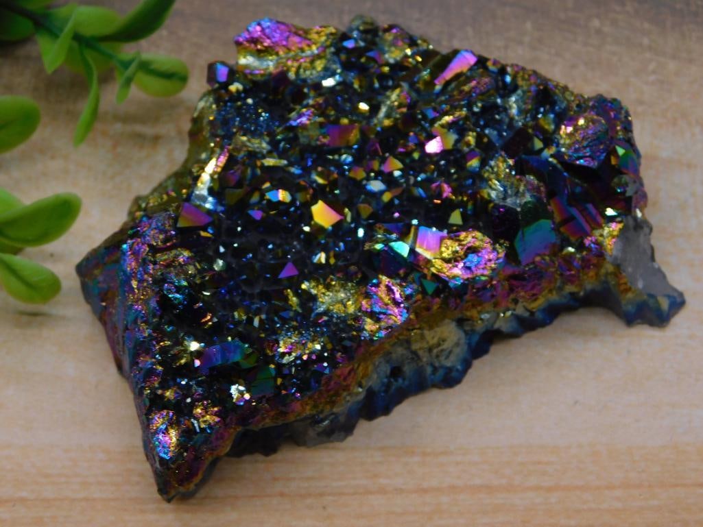 TITANIUM AMETHYST ROCK STONE LAPIDARY SPECIMEN - 4