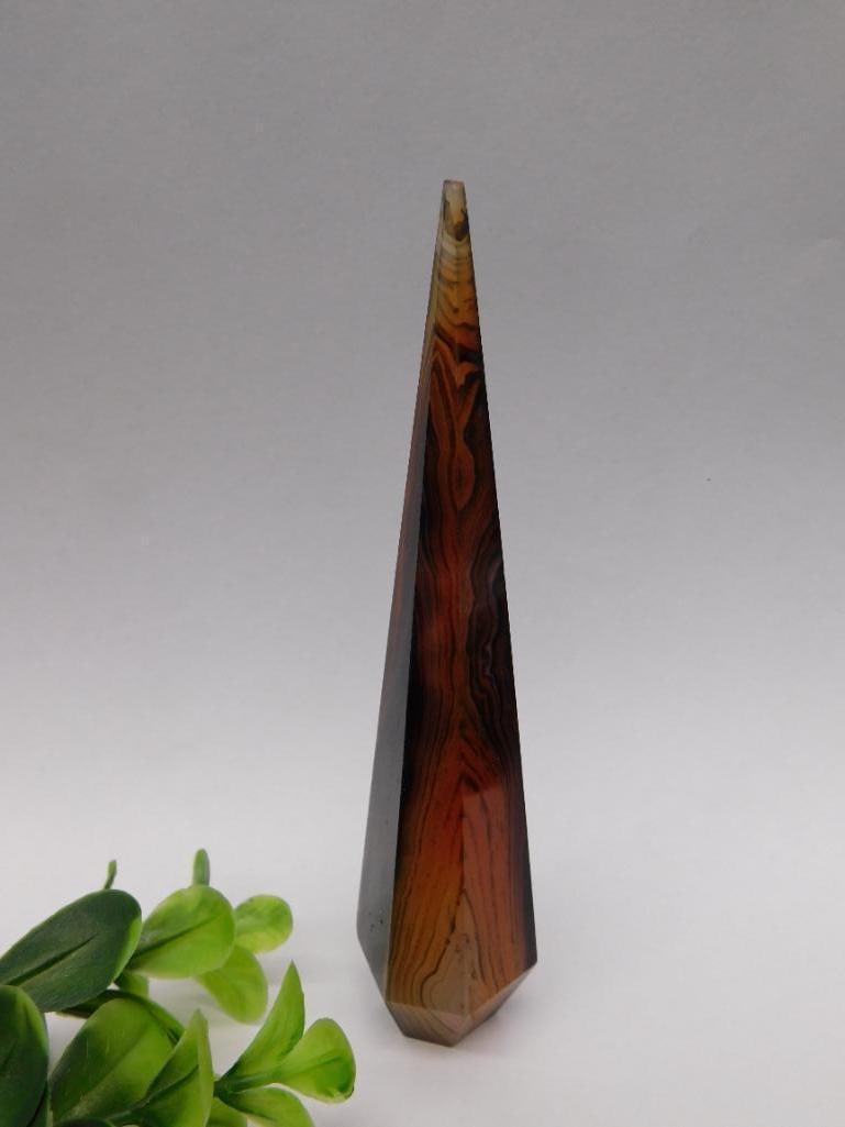 BANDED CARNELIAN TOWER ROCK STONE LAPIDARY SPECIMEN (1 of 2)