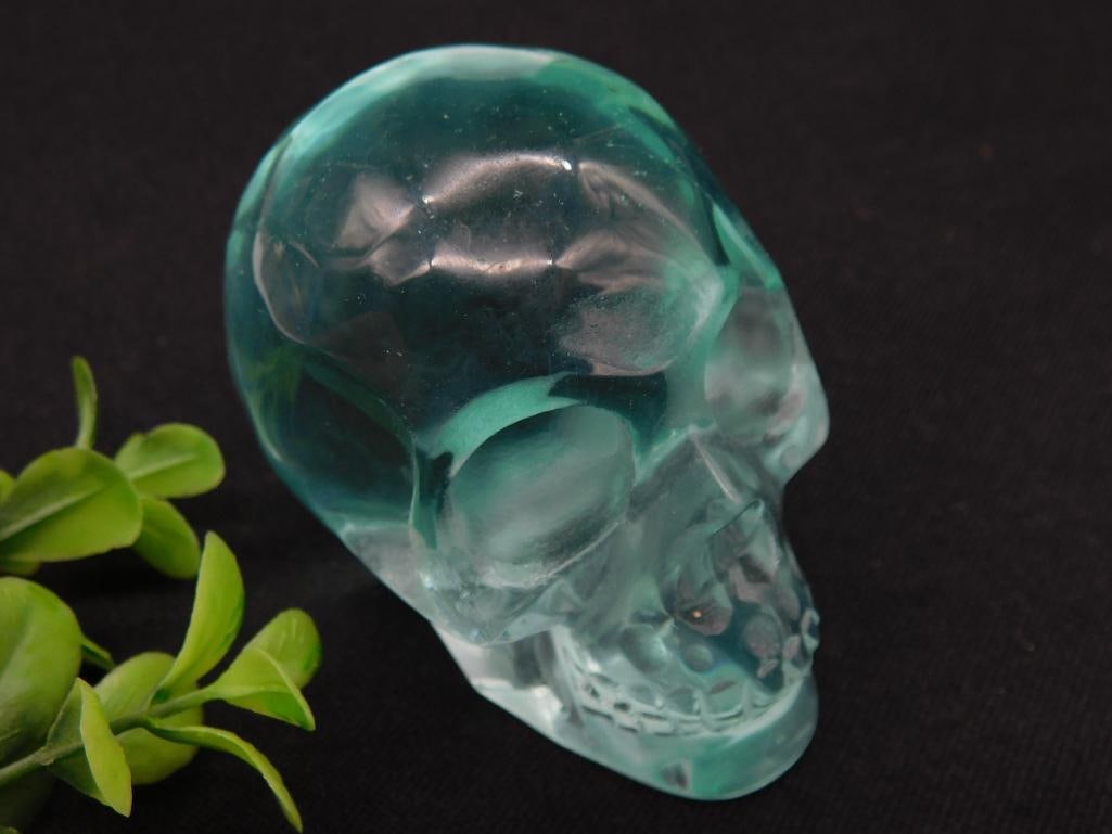 FLUORITE SKULL ROCK STONE LAPIDARY SPECIMEN (1 of 2)