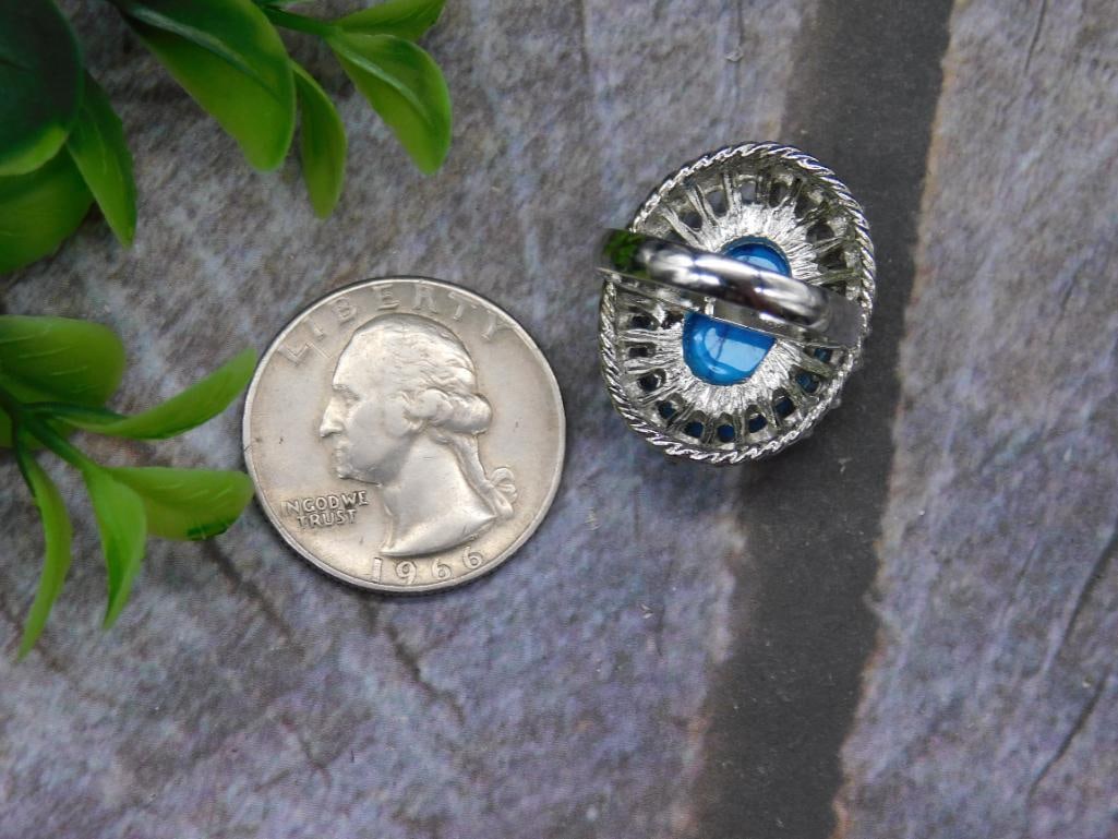 TURQUOISE RING ROCK STONE LAPIDARY SPECIMEN - 2