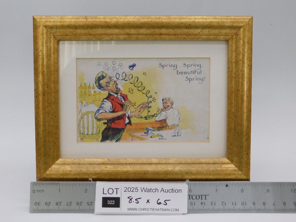 Framed Vintage Illustration: ?Spring, Spring, Beautiful Spring? - 2