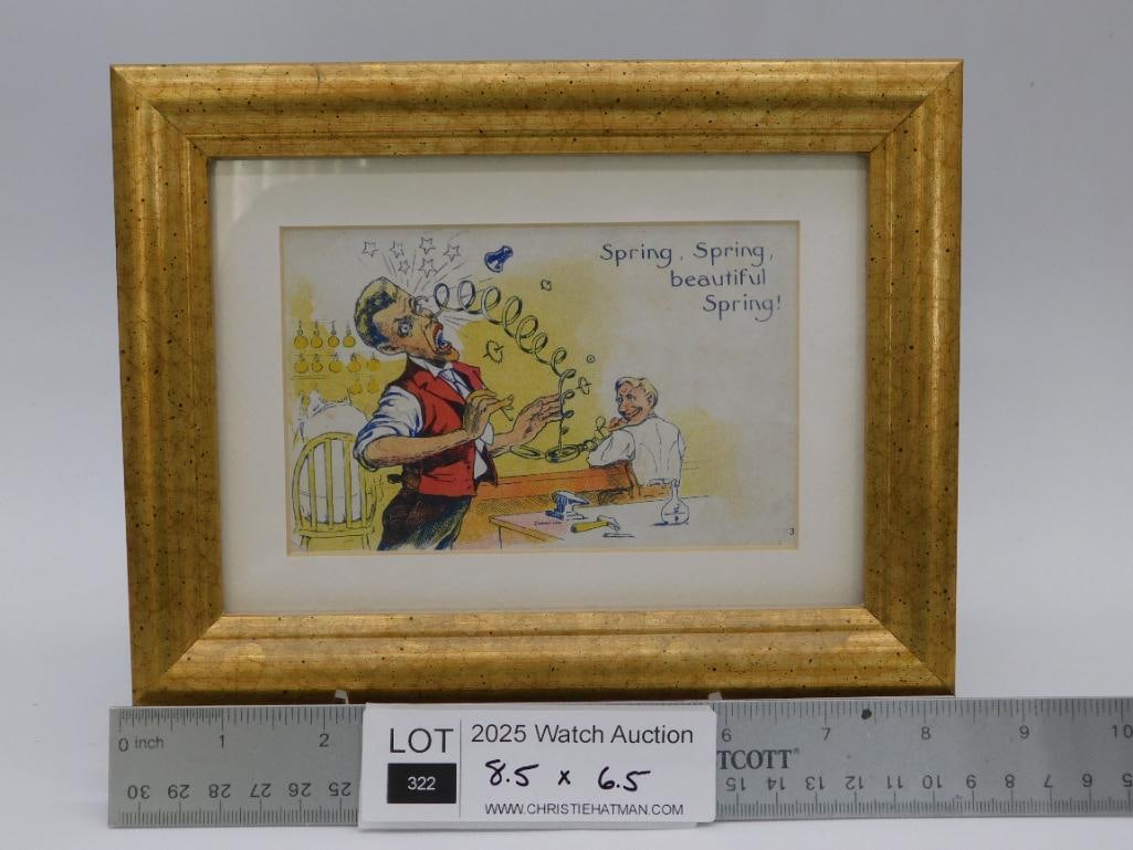 Framed Vintage Illustration: ?Spring, Spring, Beautiful Spring? - 3