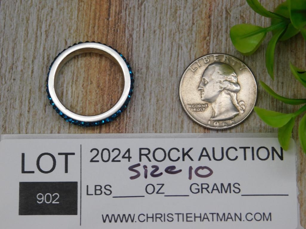 STONE RING ROCK STONE LAPIDARY SPECIMEN - 2