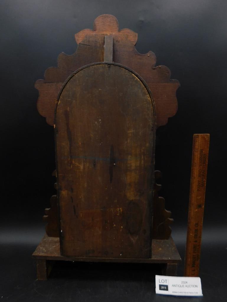 MANTLE CLOCK VINTAGE ANTIQUE - 4