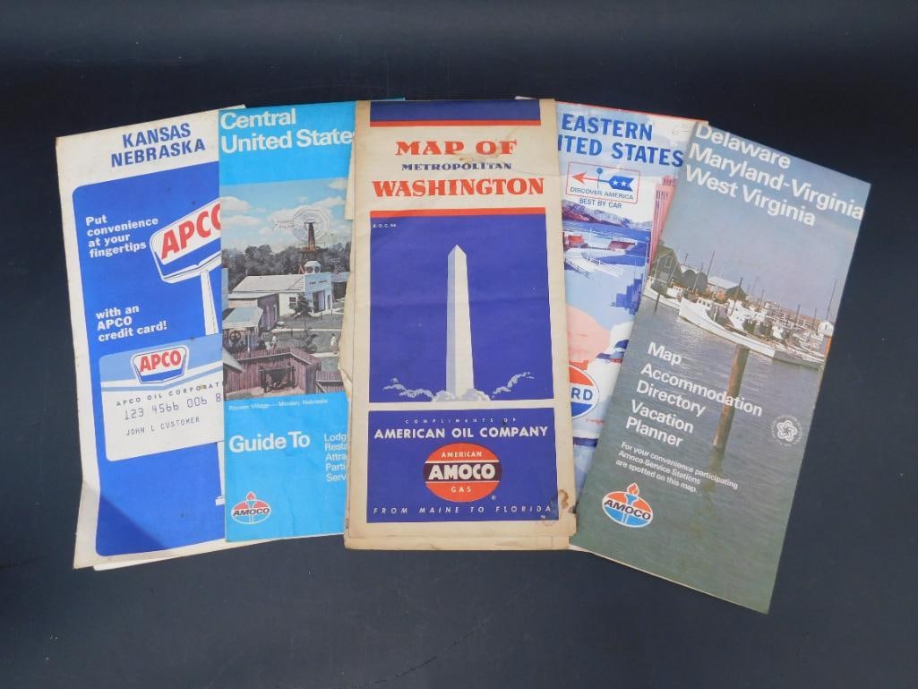 AMOCO ROAD MAPS MIXED STATES VINTAGE ANTIQUE AUTOMOBILIA: AMOCO ROAD MAPS MIXED STATES VINTAGE ANTIQUE AUTOMOBILIA