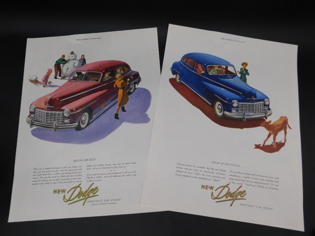 DODGE ADVERTISING INSERT VINTAGE ANTIQUE AUTOMOBILIA EPHEMERA: DODGE ADVERTISING INSERT VINTAGE ANTIQUE AUTOMOBILIA EPHEMERA