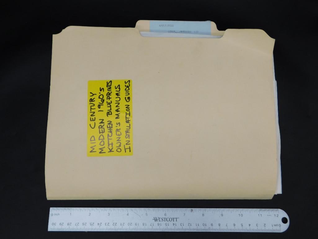 Mid-Century Modern 1960s Kitchen Documentation Set - 12