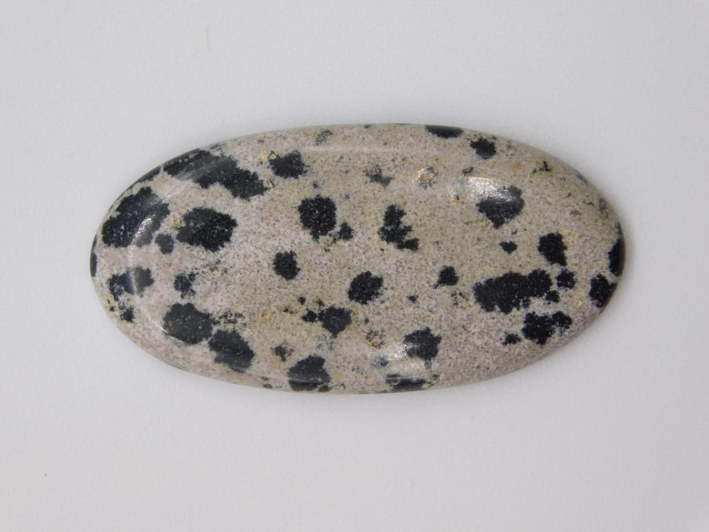 DALMATION JASPER CABOCHON ROCK STONE LAPIDARY SPECIMEN (1 of 2)