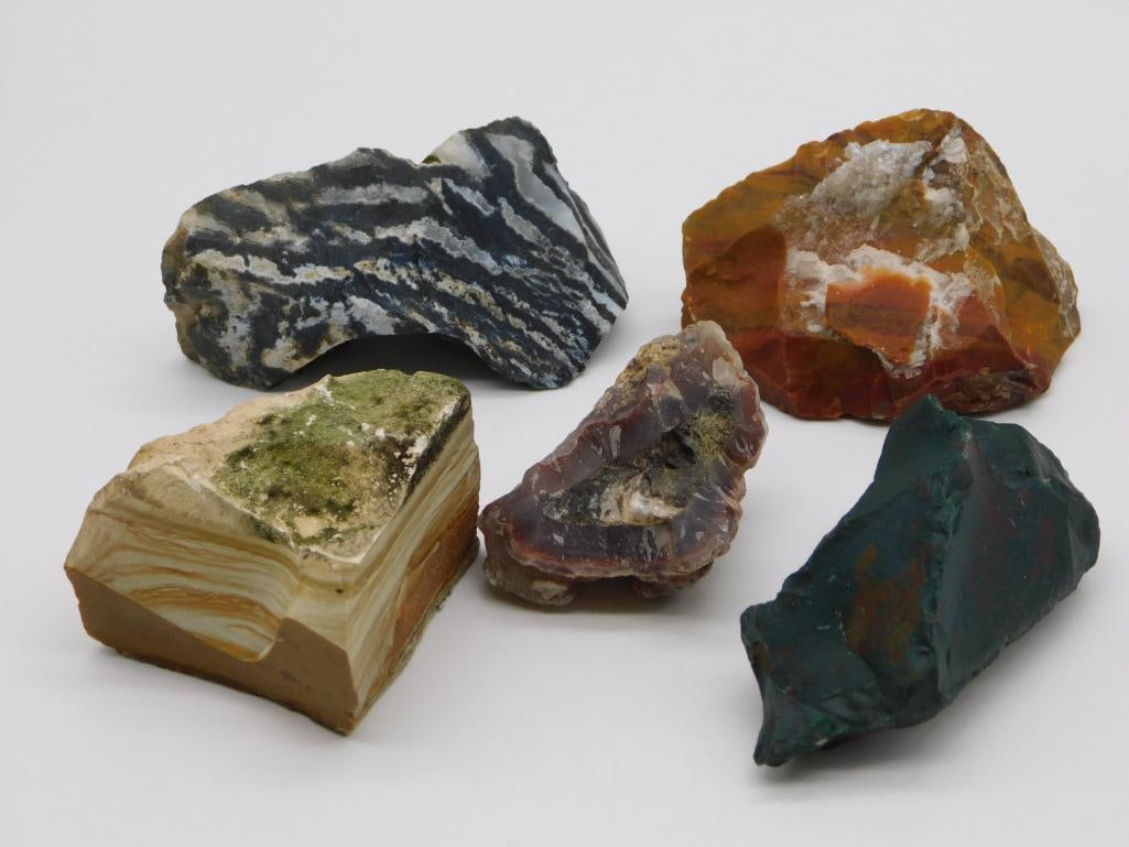 MIXED ROCK STONE LAPIDARY SPECIMEN: MIXED ROCK STONE LAPIDARY SPECIMEN