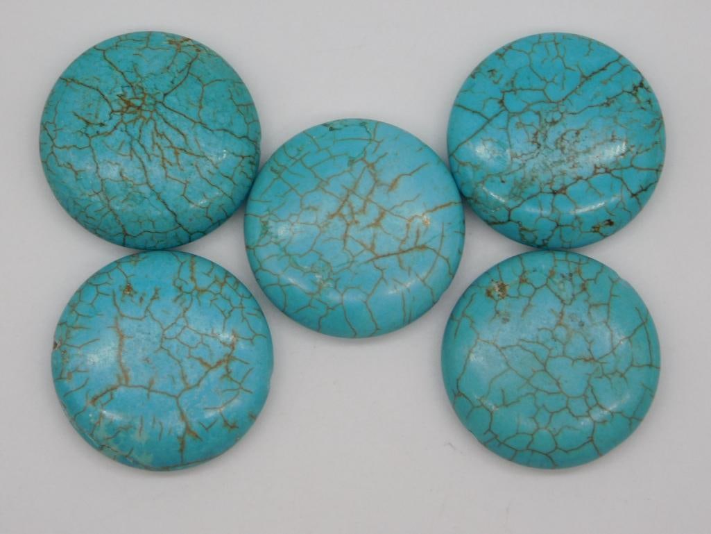 TURQUENITE BEADS ROCK STONE LAPIDARY SPECIMEN (1 of 2)