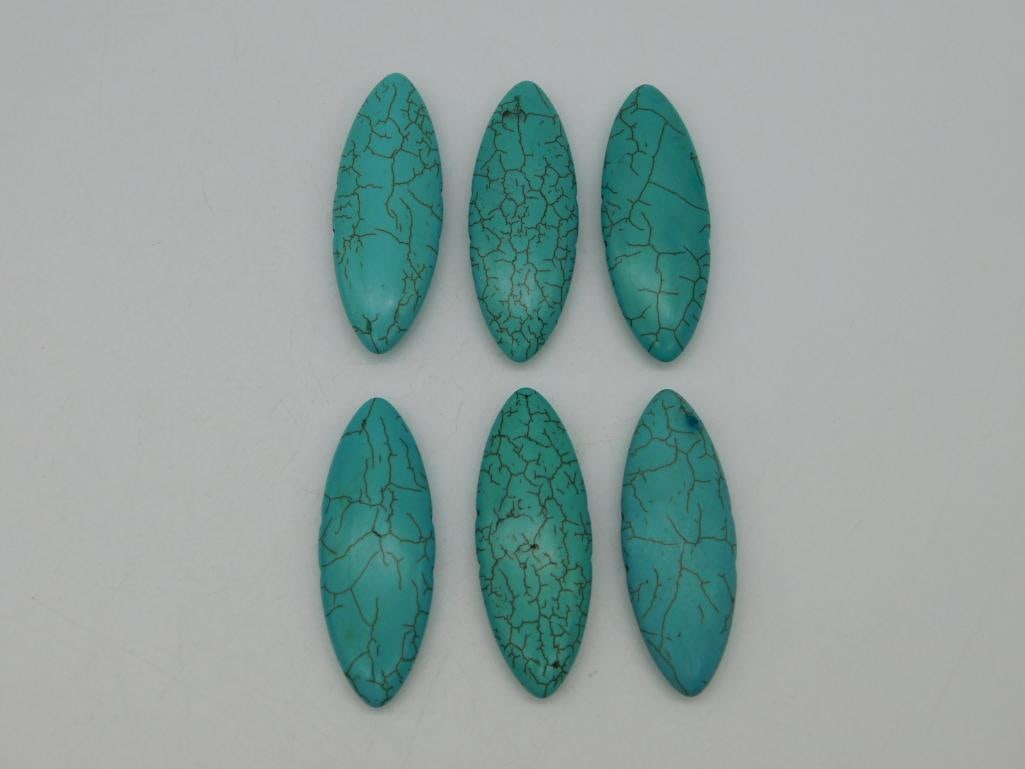 TURQUENITE BEADS ROCK STONE LAPIDARY SPECIMEN (1 of 2)