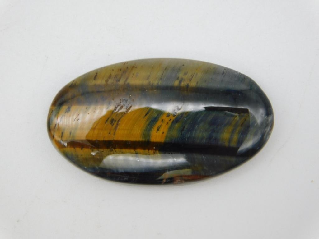HAWK EYE CABOCHON ROCK STONE LAPIDARY SPECIMEN: HAWK EYE CABOCHON ROCK STONE LAPIDARY SPECIMEN