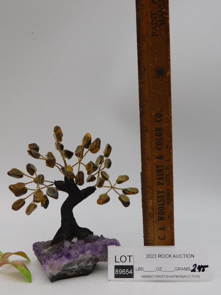 MIXED STONE TREE ROCK STONE LAPIDARY SPECIMEN - 3