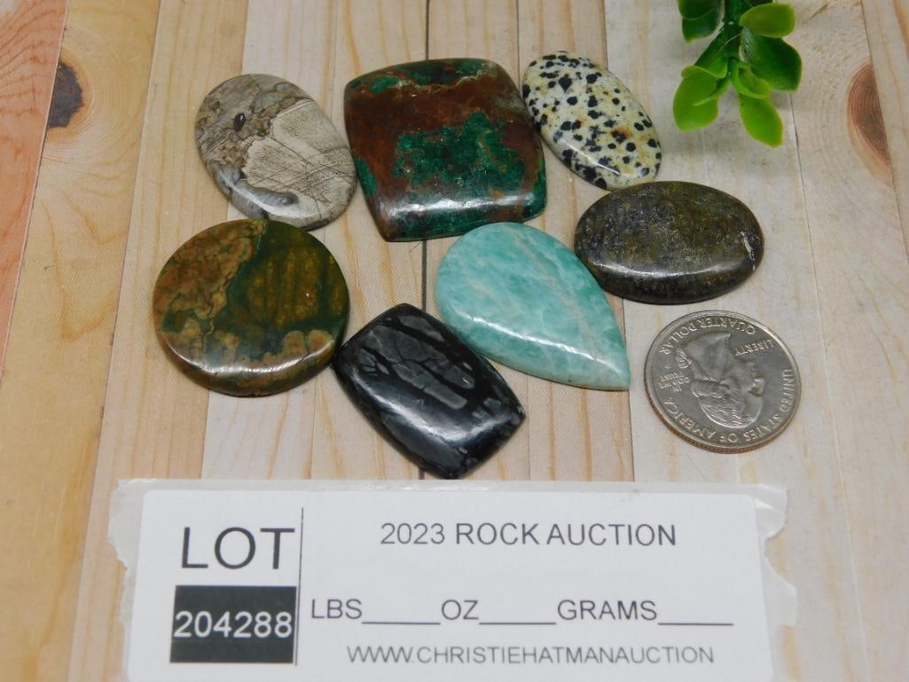 CABOCHONS ROCK STONE LAPIDARY SPECIMEN - 2