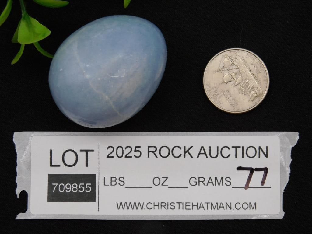 Celestite Egg ROCK STONE LAPIDARY SPECIMEN - 2