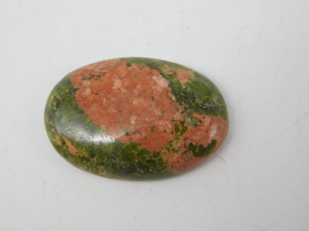 UNAKITE CABOCHON ROCK STONE LAPIDARY SPECIMEN (1 of 2)