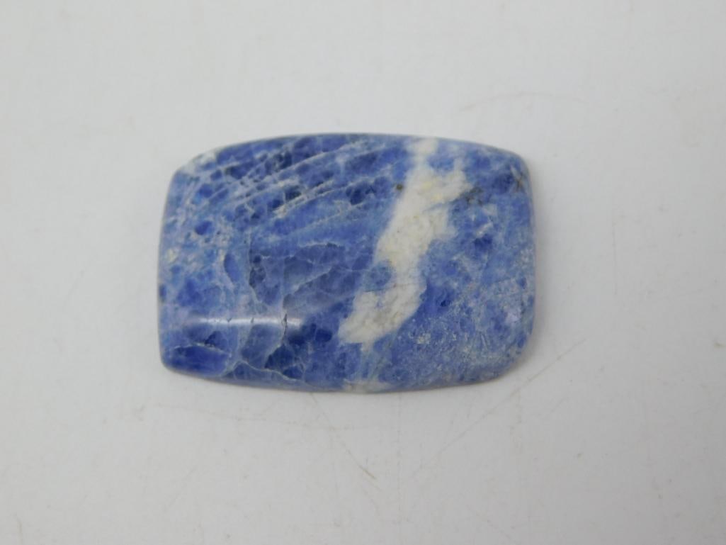SODALITE CABOCHON ROCK STONE LAPIDARY SPECIMEN: SODALITE CABOCHON ROCK STONE LAPIDARY SPECIMEN