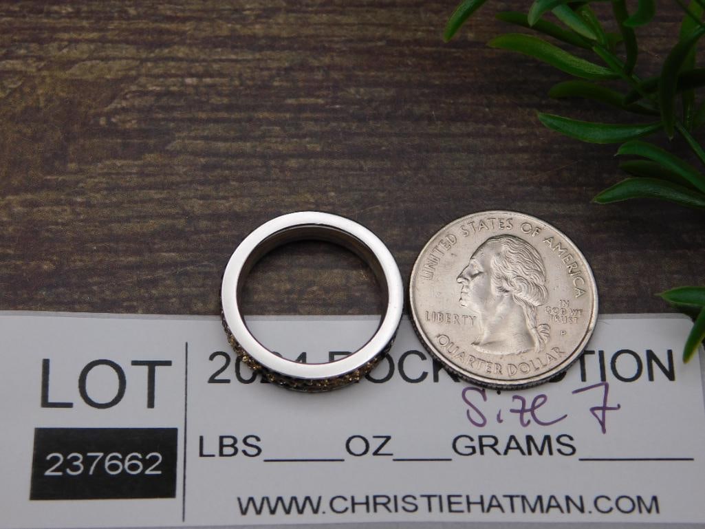 RING ROCK STONE LAPIDARY SPECIMEN - 2