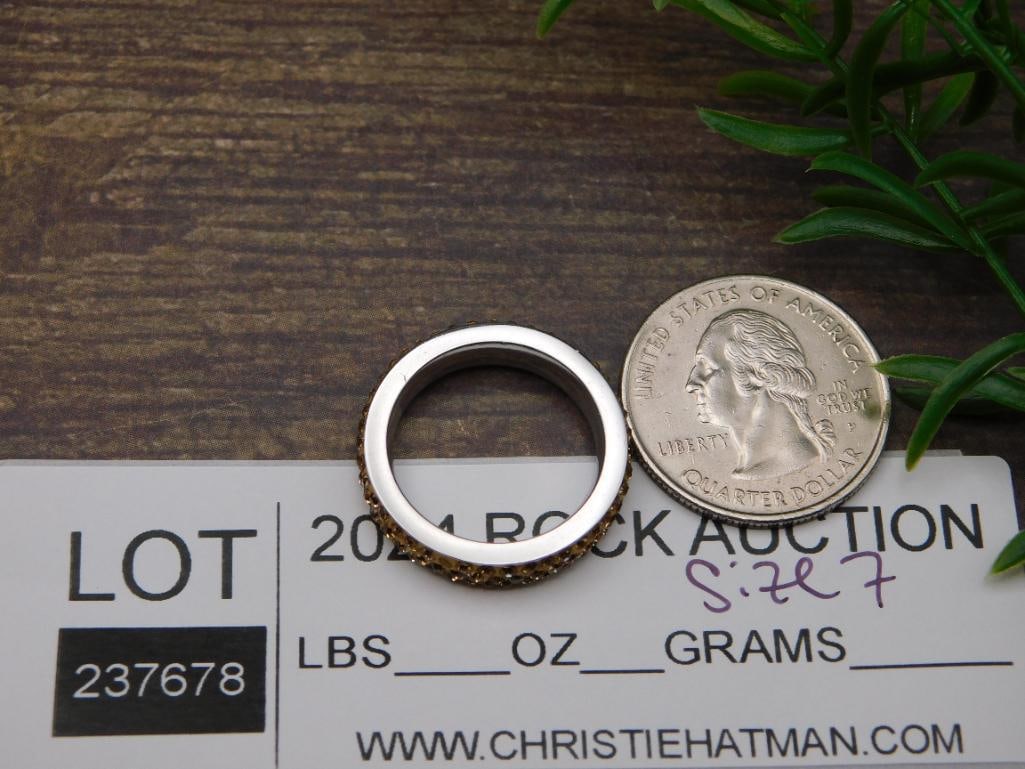 RING ROCK STONE LAPIDARY SPECIMEN - 2