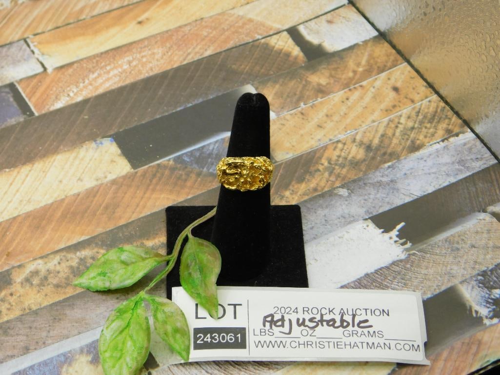 RING ROCK STONE LAPIDARY SPECIMEN - 2