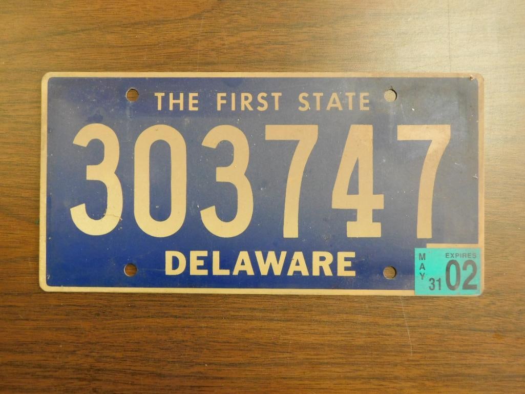 Vintage Antique License Plate US Delaware Collectible 204 (1 of 4)