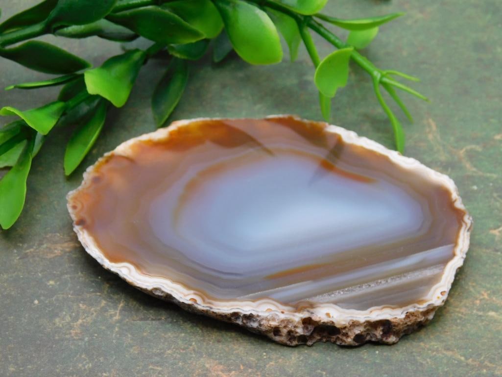 AGATE SLICE ROCK STONE LAPIDARY SPECIMEN (1 of 5)