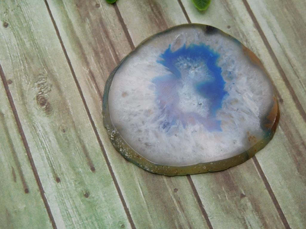 AGATE SLICE ROCK STONE LAPIDARY SPECIMEN - 2