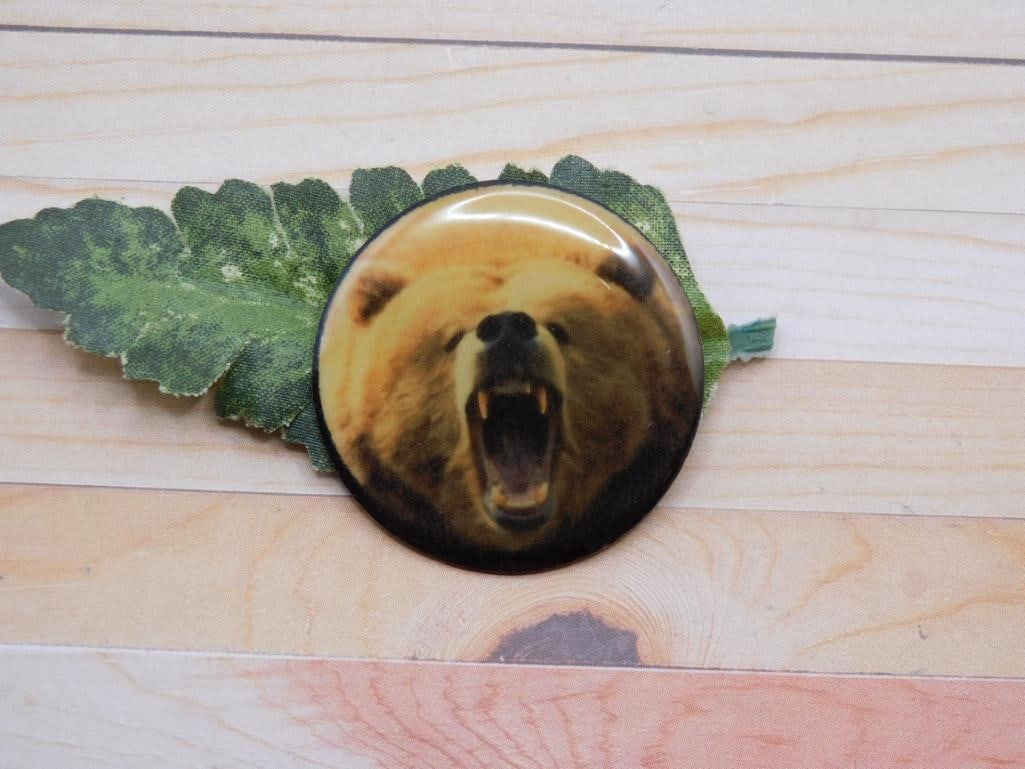 BEAR CABOCHON ROCK STONE LAPIDARY SPECIMEN (1 of 2)