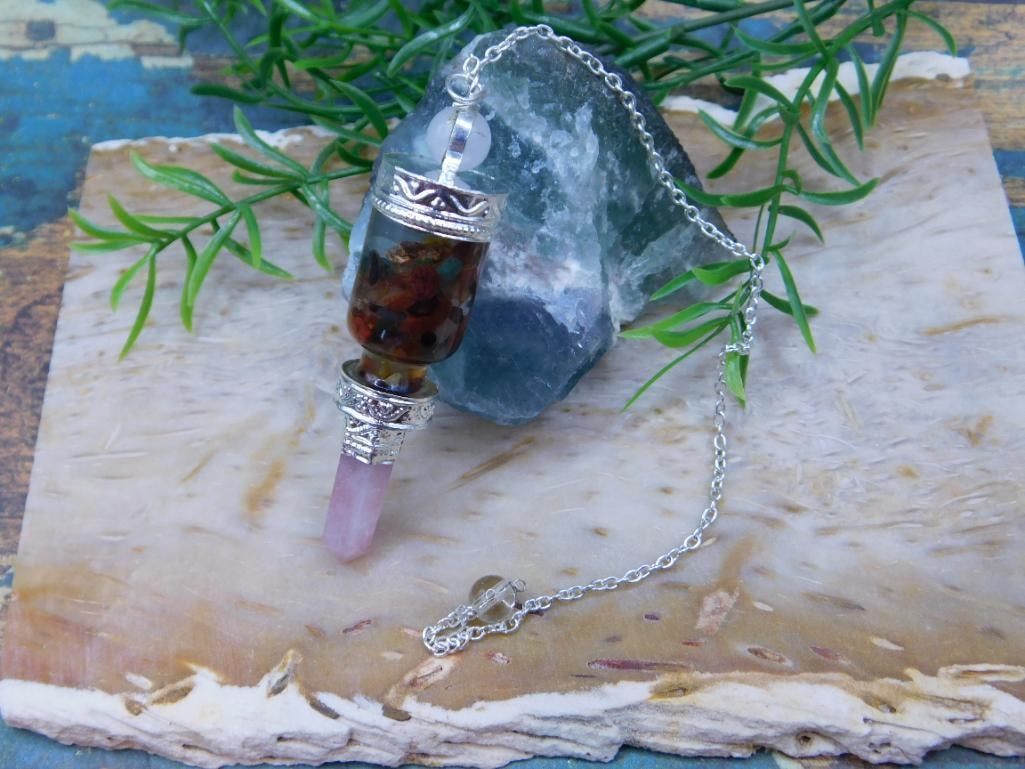 MIXED STONE PENDULUM ROCK STONE LAPIDARY SPECIMEN (1 of 3)