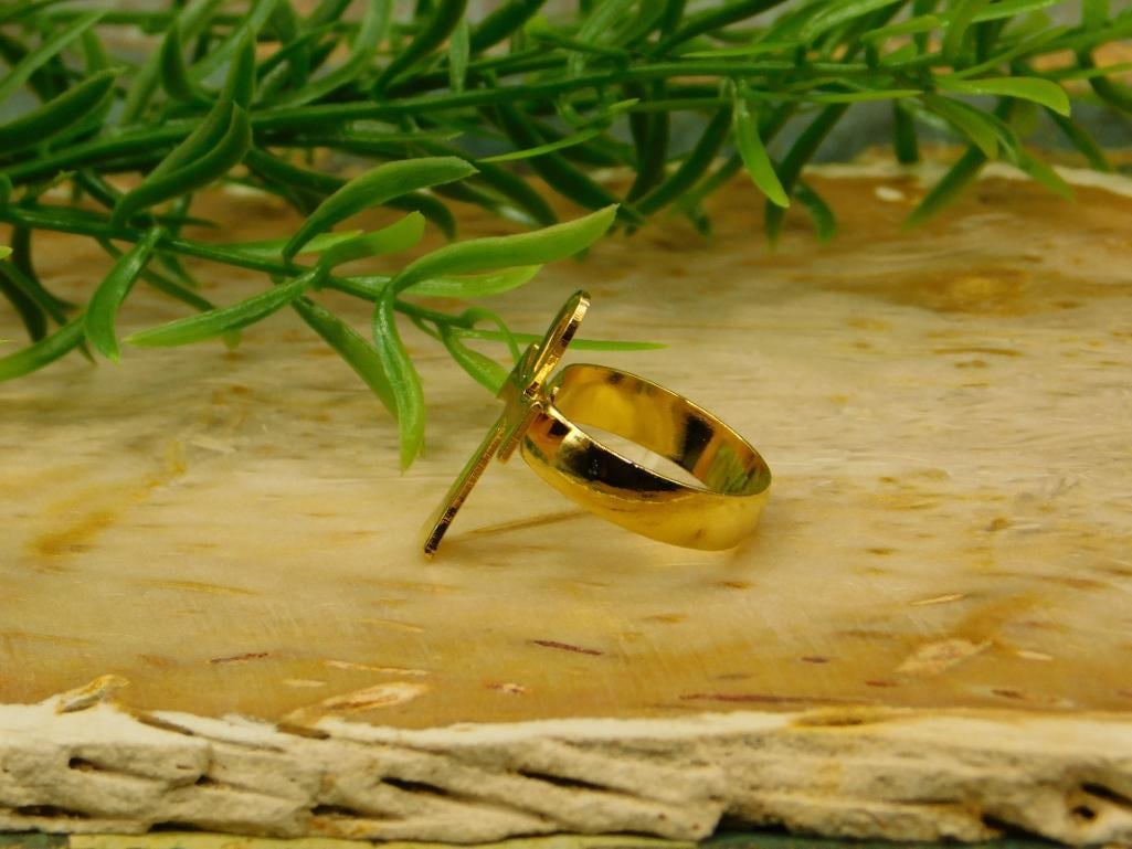 ANKH RING ROCK STONE LAPIDARY SPECIMEN - 2