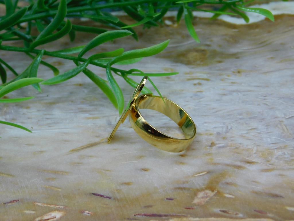 ANKH RING ROCK STONE LAPIDARY SPECIMEN - 2