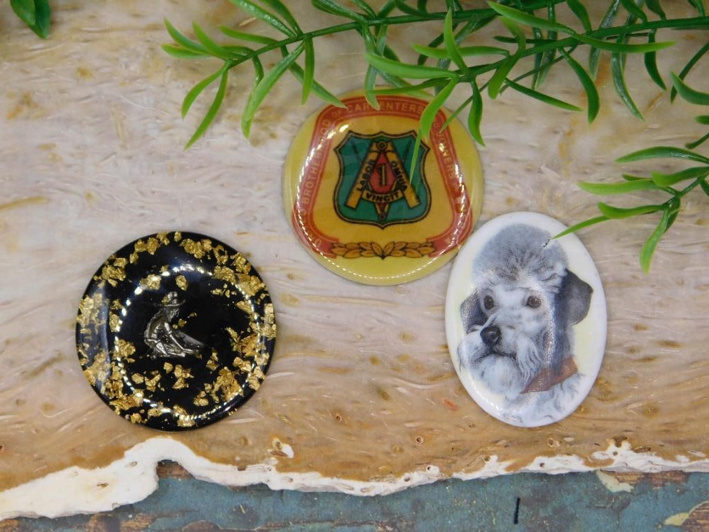 MIXED CABOCHON LOT ROCK STONE LAPIDARY SPECIMEN (1 of 3)