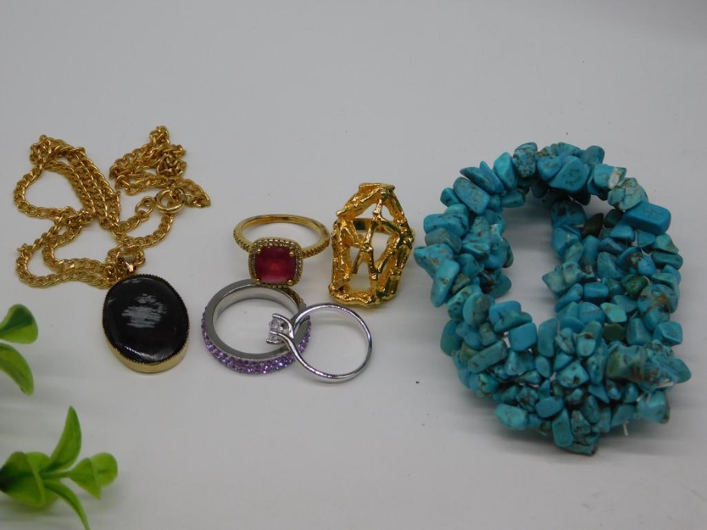 MIXED JEWELRY LOT ROCK STONE LAPIDARY SPECIMEN (1 of 3)