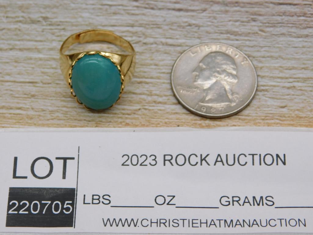 STONE RING ROCK STONE LAPIDARY SPECIMEN - 2